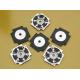 Durable Precision Machined Parts Aluminium Motor Caps Components For Brushed DC Motor