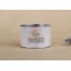 Salt Paper Tube Packaging Cylinder White Spice Packaging Box With Silver Movable Lid