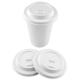 100%  Compostable Biodegradable Disposable Sugarcane Bagasse 80mm 90mm Water Strawless Bubble Single Layer Paper Cup Lid