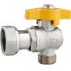 5802C Gas Stove Valve Brass Ball Valve Angle Type DN15 for Residential Gas Supply with Flexible Female Threaded Nut