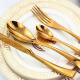 High quality Stainless steel gold cutlery/wedding flatware/tableware/dinnerware set