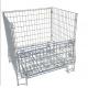 Galvanized Collapsible Wire Container / Wire Mesh Palle Cage For Warehouse
