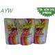 Eco Friendly Stand Up Foil Pouches Cold Resistant , Commercial Zip Up Plastic Bags For Juice Packaging 