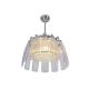 Modern 50 Inch LED Crystal Ceiling Fan Light , Transparent Blade Ceiling Fan With Lights