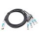 Arista Networks CAB-Q-S-2M Compatible 2m (7ft) 40G QSFP+ to Four 10G SFP+ Copper Direct Attach Breakout Cable