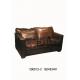 Luxury classic antique two seater leather sofa/classical two persons leather sofa