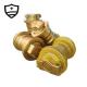 EX100 Undercarriage Excavator Track Rollers Yellow Color High Performance