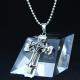 Fashion Top Trendy Stainless Steel Cross Necklace Pendant LPC393