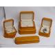 wooden jewelry box sets in Gold color, velvet or PU leather lining