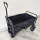 Outdoor Camping Collapsible Wagon Cart Four Wide Wheels Steel Body Structure