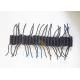 Custom Short Plastic Spiral Safety Lanyard Cables Black 4CM Long