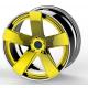 Gold Polish Center 2 Piece Forged Wheel  For Audi BMW Benz