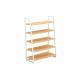 Multi Layers Laminated Retail Display Shelves Metal Frame For Shopping Mall