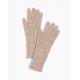 Thick Full Finger Gloves , Donegal Rib Long Wool Gloves With Slit Open Finger