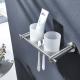 Luxury Double Toothbrush Tumbler Holder SUS304 Bathroom Accessories Set