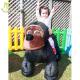 Hansel kids and adult plush motorized animal go cart for Christmas panda ride