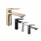Lizhen-Hwa.Con Modern Chrome Brass Bathroom Hot and Cold Water Deck Mounted Basin Faucet Mixer Tap