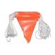 Yellow Safety Pennant String Flags , Orange Waterproof Custom Pennant Flag Strings