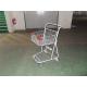 Grocery Portable Four Wheeled Shopping Trolley with Powder Coating