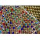 Crystal Sequin Mesh Fabric / Fine Metal Mesh Fabric For Interior Decoration