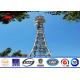High Voltage Galvanized Steel Electric Monopole Telecommunication Tower