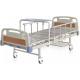 Manual Two Crank Hospital Bed Four Silent Wheels With Cross Brakes