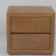 Modern Solid Oak Nightstand Luxury Hotel Bedroom Furniture Customized Color