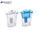 Reusable Alkaline Bluetech Water Filtration System , Transparent Water Purifier Pitcher