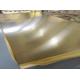 C26800 Brass Flat Steel Plate 1000*2000mm Zinc Allowance For Hardware Accessories