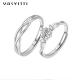0.21cm 0.071oz Sterling Silver Jewelry Rings ODM Rhinestone Zircon Engagement Ring