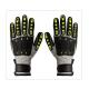HPPE Cut Proof Coal Mine Anti Vibration Safety Gloves With Black Nitrile Dipping