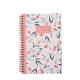 pocket size Thick Spiral Bound Notebook 105mm Length Flower Printed