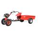 125Kg 4 Wheel Garden Tiller Machine Single Axle 400Kg Load Small Tractor Rotary Tiller