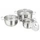 Traditional 410# Stainless Steel Cooking Pot Non Stick 16cm 20cm 24cm