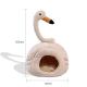 Cute Hamster Cotton Nest Thickened Plush Fabric Magic Bird Pet House Winter Warm Flamingo Dog Bed