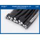 Low Tension Overhead Insulated Cable , AL/XLPE Overhead Bundled Cable 0.6/1kv 4 core 25sqmm