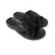 Cross Type ESD Safety Shoes Antistatic PU Slipper Thick Sole Black Environmental Friendly