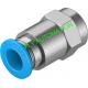 QSF-1/8-8-B Pneumatic Tube Fittings Push In Fitting 153025 4052568011000
