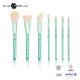 Special Plastic Handle Cosmetics Brush Set 7PCS Makeup Foundation Brush Set With Synthetic Hair