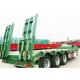 80000kg Tri Axle Low Bed Trailer Q345B Detach Gooseneck Trailer For Pickup Truck