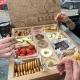 Custom Printing Kraft Paper Packaging Box Food Catering Box for Salad Fries Cookies