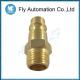 Rectus Series Pneumatic Tube Fittings Brass Male Thread G1 / 4 Connection
