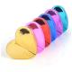 Luxury 30ml Heart Shape Glass Perfume Spray Bottle With Painted Colors