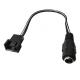 12V Female DC Plug to 3 4 Pin PC Case Fan Power PWM Adapter Extension Cable