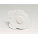 White Dust Filtration Mask With Valve For Pharmaceutical / Hardware Industries