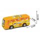 Hot-Selling Inertia Toy Automobile Friction Drive Bus Inertia Zhongba Automobile Toy Yellow OPP Bag OEM