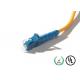 3.0mm LC/UPC Fiber Optic Cable Color Code For Measurement Sensors , Blue Jacket