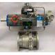 3 Way Pneumatic Operated Ball Valve Three Stage Pneumatic Actuator