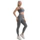 Sweatproof Antiwear High Waisted Leggings And Sports Bra Set 2pcs Spandex Yoga Set