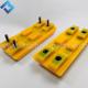 W195  Milling Machine Rubber Track Pads 2411111 Yellow
